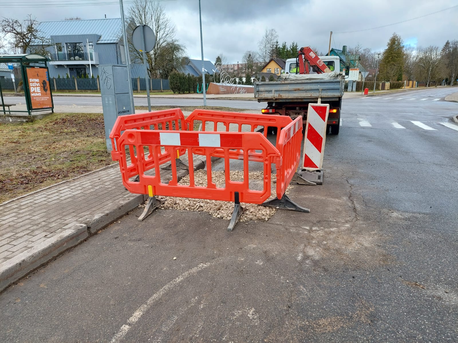 Ūdensvada akas remonts Cēsu ielā, Siguldā